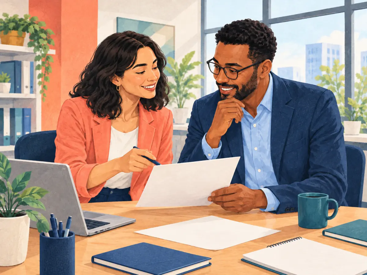 Two colleagues read about Northline Tools.