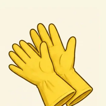 rubber gloves
