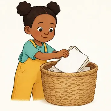 paper in the basket